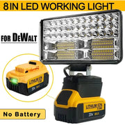 DeWalt Cordless LED Spotlight Portable Outdoor Work Light for Fishing and Emergencies 18V Battery Compatible
