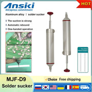 AnsiKi MJF D9 Solder Sucker Desoldering Pump Aluminum Alloy Manual Vacuum Suction Tool for PCB Repair