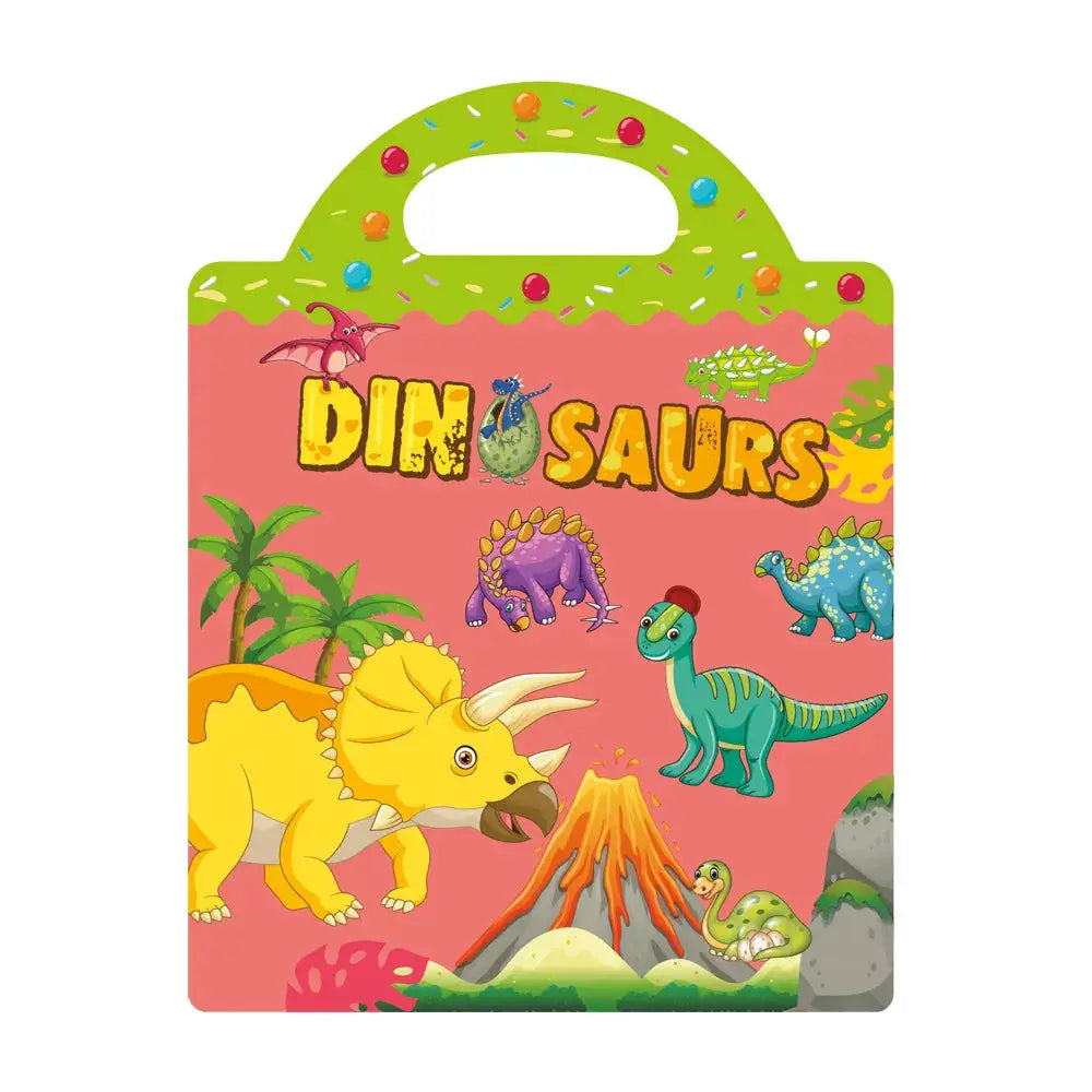 Reusable Scene Sticker Books For Kids Diy Puzzle Stickers Cartoon Animals Learning Cognition Toys Gift