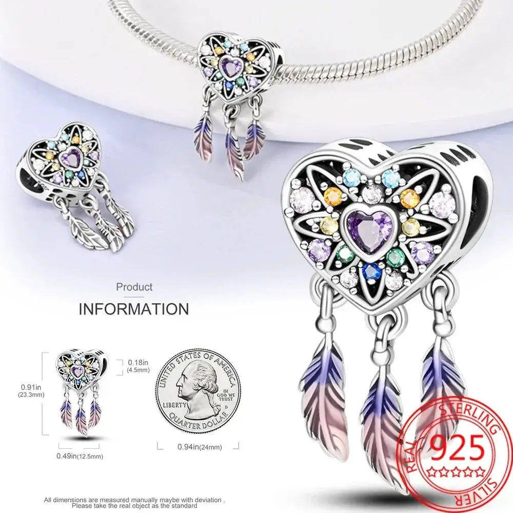 925 Sterling Silver Pendant Beads Carnivorous Plant Monster Charm Trendy Collection For Bracelet And Necklace Jewelry