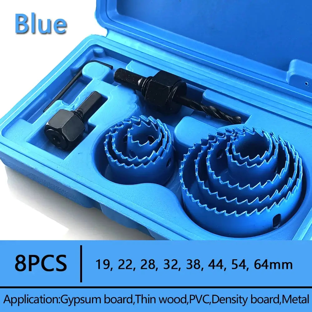 19 To 127mm Hole Saw Set Cup Style Wood Crown Drill Bit For Gypsum Board Wood PVC Plastic Density Board And Metal