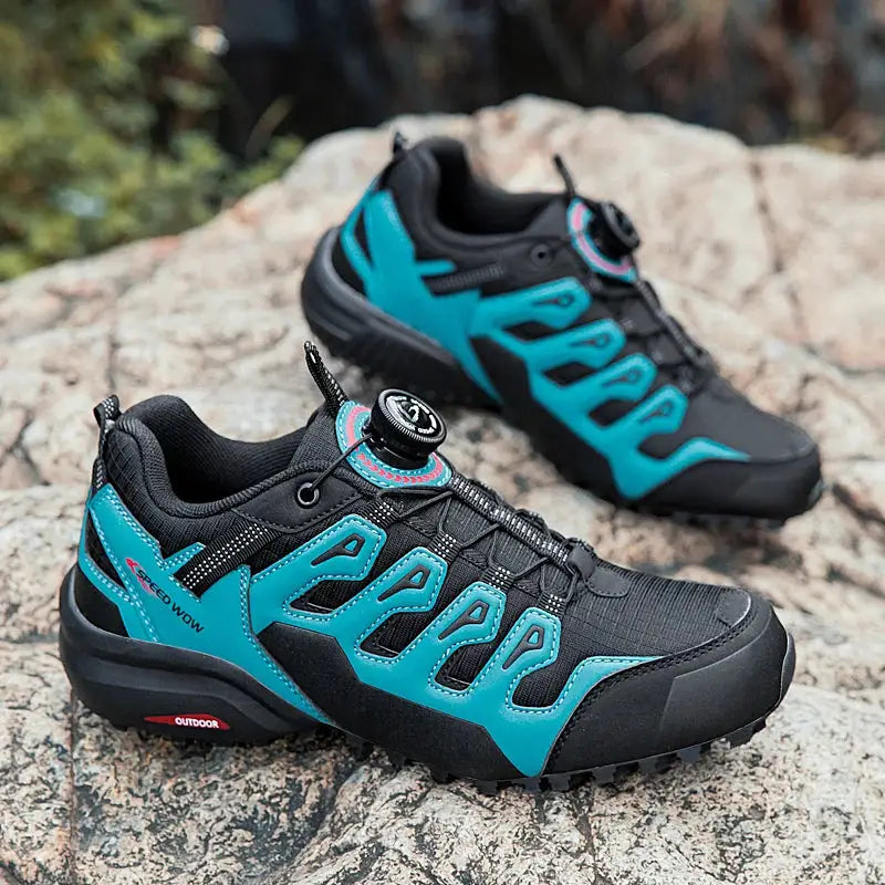 Mens Suede Leather Outdoor Hiking Shoes Wear Resistant Trekking Walking Hunting Tactical Sneakers