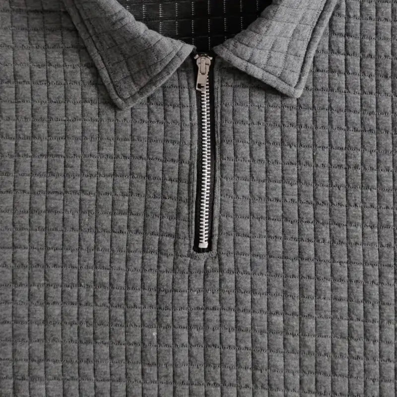 2024European and American Men's Spring and Summer Trends Youth Outdoor Lapel Small Plaid Short Sleeve Shorts Sports Suit