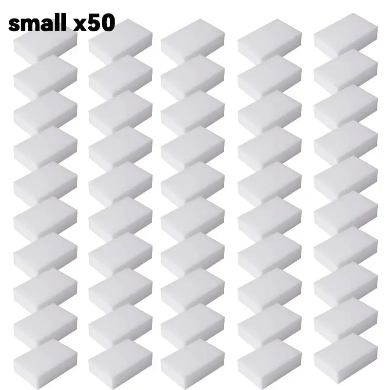 EcoClean Melamine Sponge Magic Eraser 50 Pack Non Toxic Antibacterial Cleaning Sponges For Kitchen And Bathroom