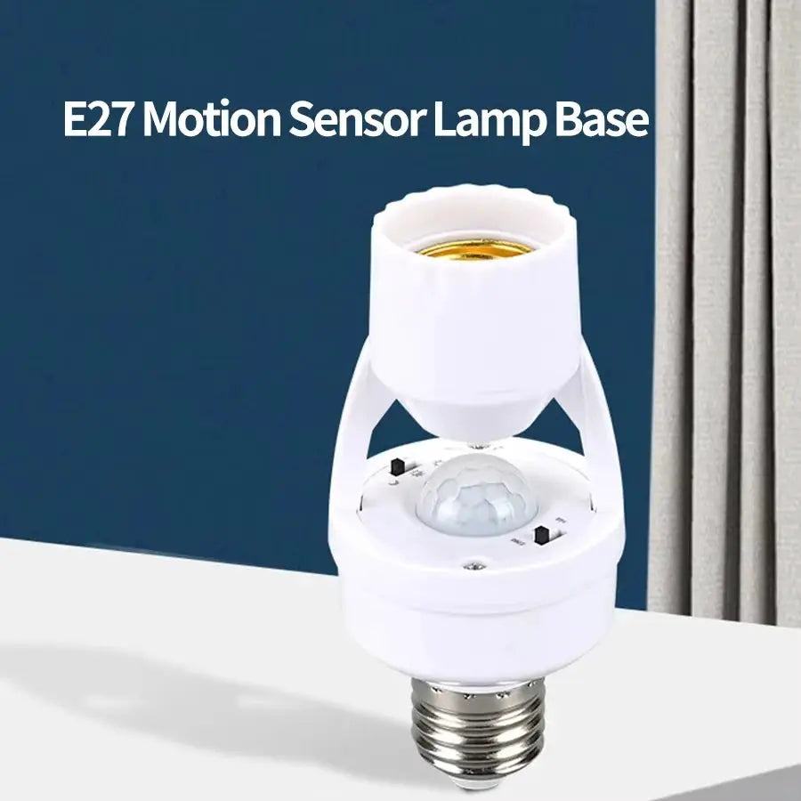 Smart Motion Sensor E27 Light Bulb Holder PIR Induction Sensor Adapter Lamp Base Converter LED Switch 110V 220V