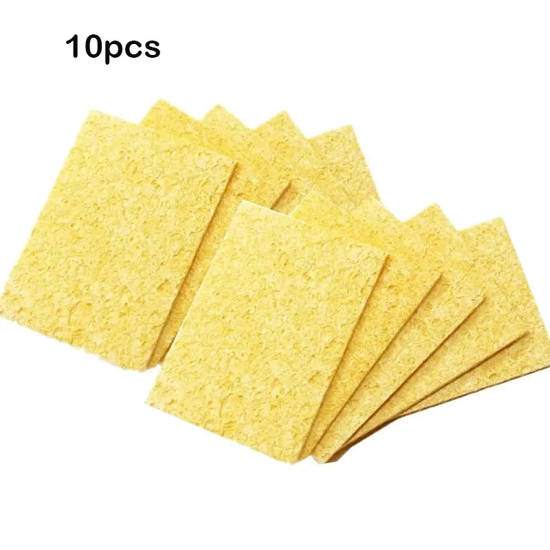 Yellow Cleaning Sponge For Soldering Iron Tips High Temperature Resistant Pack Of 5 Or 10