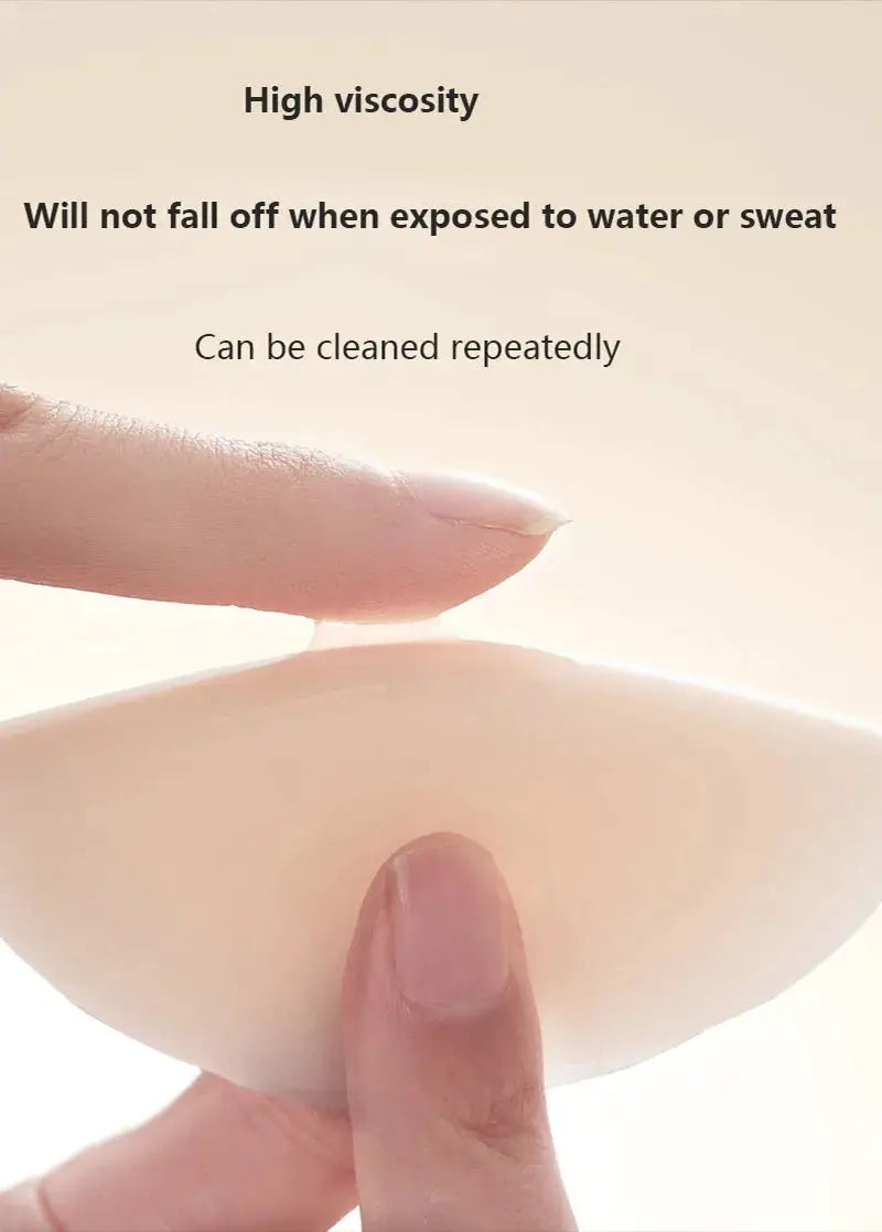 Silicone nipple cover petals, skin-tone, reusable adhesive, 1 pair
