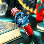 SENO Ocean Star Women Crystal Watch Rose Gold Bracelet Luxury Timepiece With Hardlex Window 2025