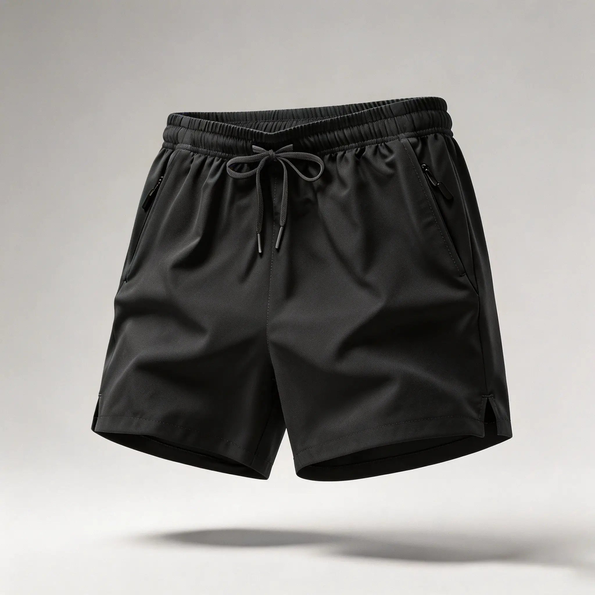 Men's Quick Dry Running Shorts With Drawstring And Zip Pockets For Athletic Workouts And Gym Sessions