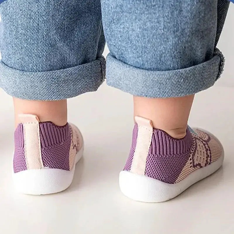 Bonkawoo Baby Shoes Anti Slip Breathable Infant Crib Socks With Rubber Sole For Boys And Girls