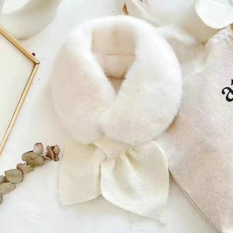 CosyWeave Cross Strap Knitted Neck Scarf Soft Imitation Cashmere For Autumn And Winter Fashion Accessory For Women