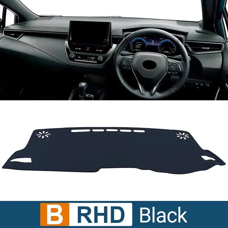 Toyota Corolla E210 dashboard sun shade cover, black non-slip mat