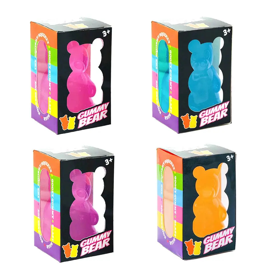 Nee Doh Nice Cube Cute Bear Maltose Stress Relief Toy That Relieves Anxiety Relax And Grip Desktop Decorative Gift Box