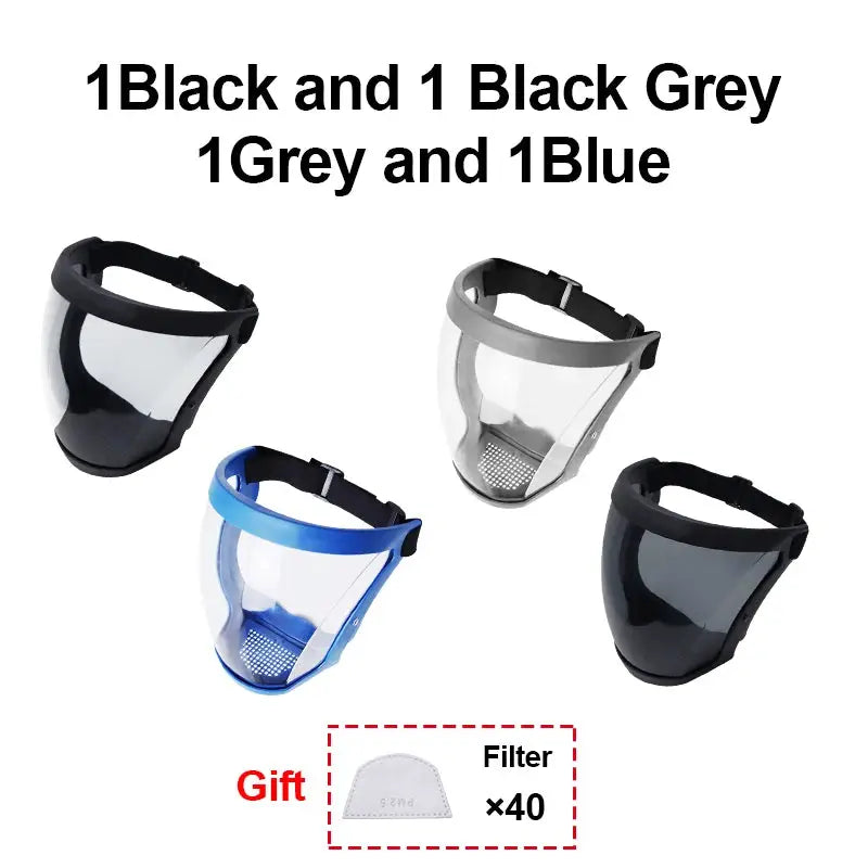 Transparent Face Shield Mask For Work Protection Reusable Protective Shield For Kitchen And Hospitality
