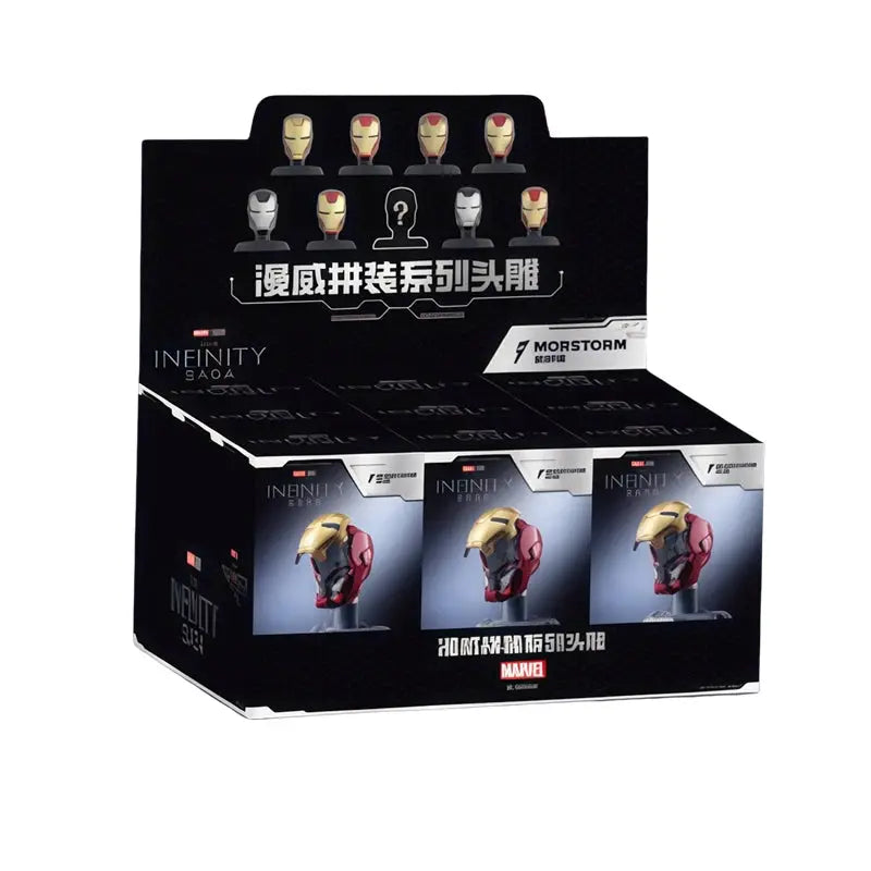 Original Iron Man Helmet Mask 9 Styles War Machine MK16 MK42 MK85 Tony Stark Diy Model Action Figure Assembled Gift