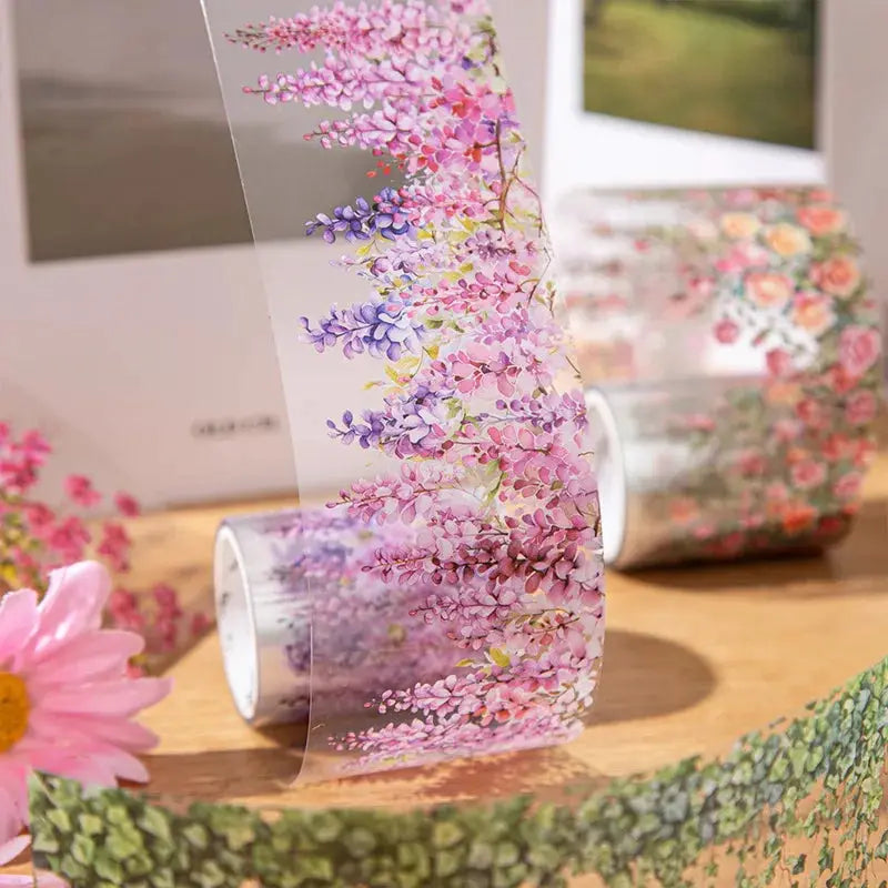 INS Fresh Vine Theme PET Tape Roll For Scrapbooking Diary Adhesive Stickers And Collage Material
