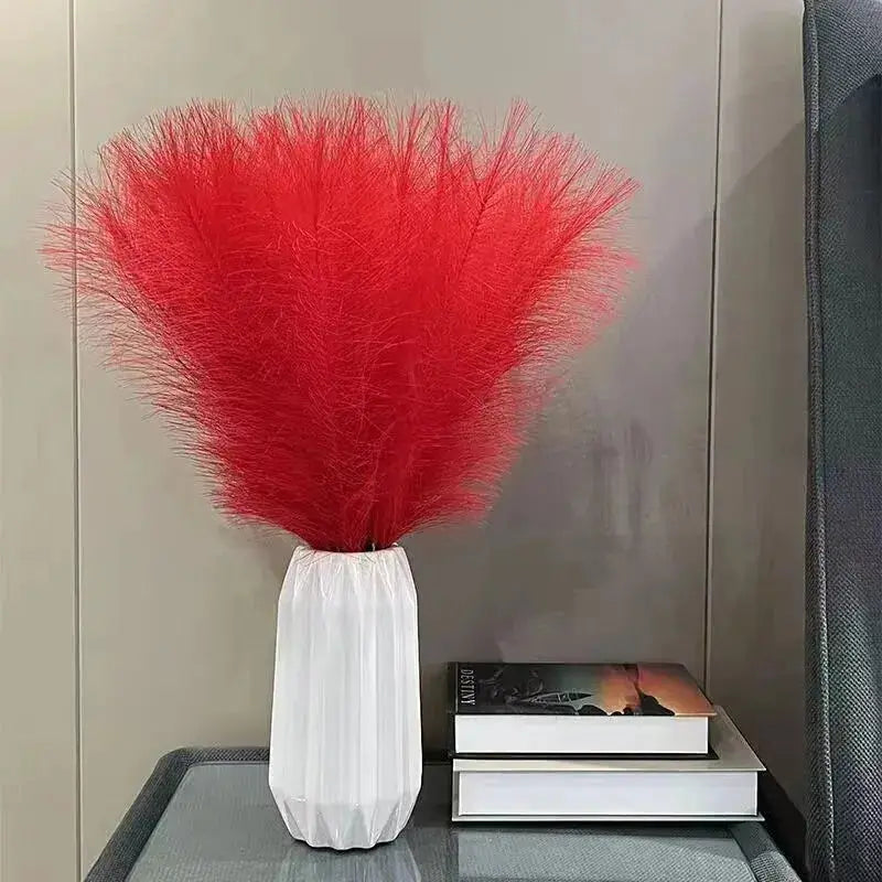 10 Pcs Artificial Pompous Grass Branches Fluffy Stems Vase Filler For Boho Home Decor And Floral Arrangements
