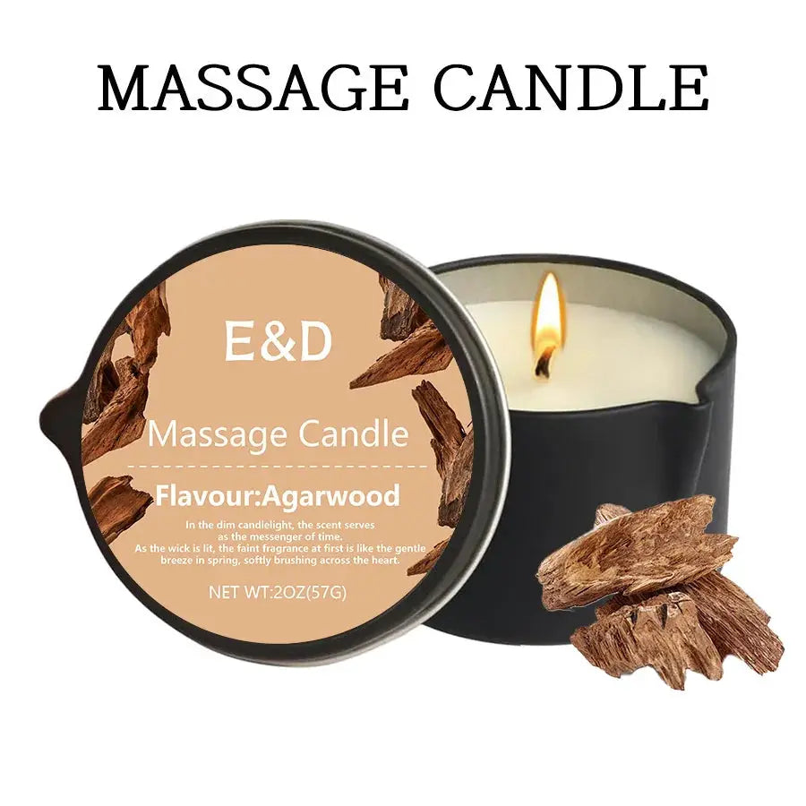 Massage Oil Candle for Stress Relief and Skin Moisturizing Aromatherapy Spa Essentials Luxury Candles
