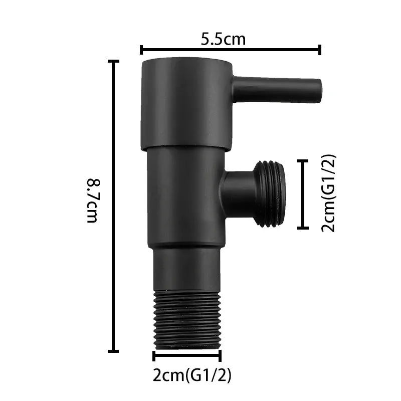 ULA single cold water valve for bidet faucet, Simples Market, anti-corrosion stainless steel angle valve