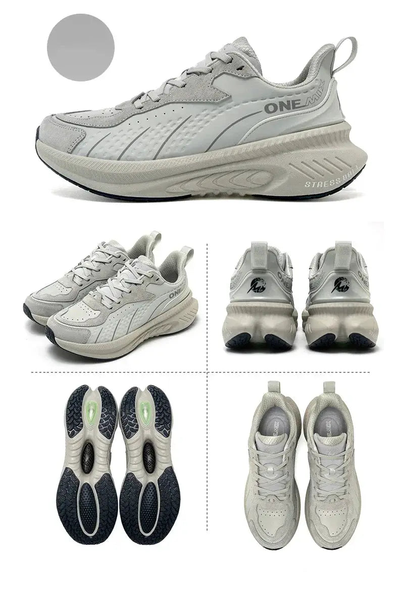 ONEMIX 2025 Winter Training Running Shoes For Men And Women Leather Warm Wear Resistant Jogging Sneakers
