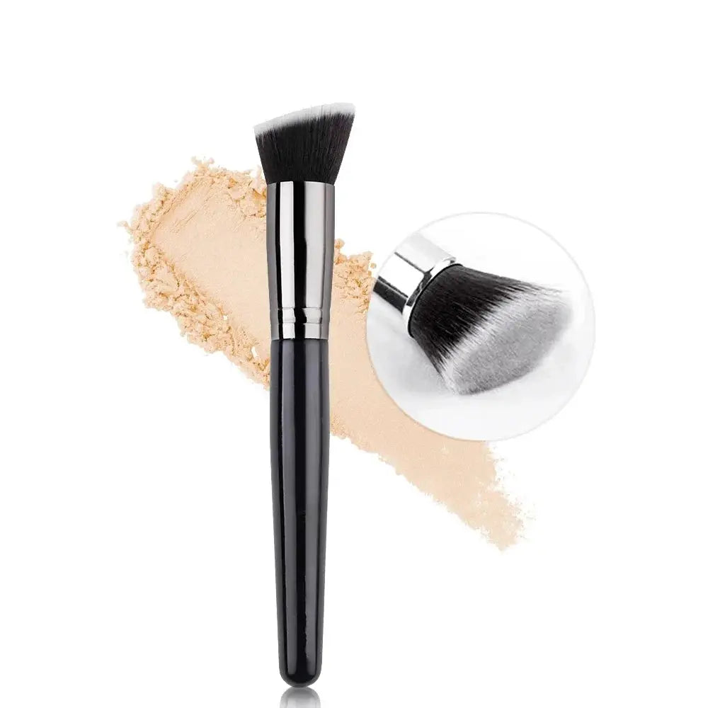 SilkLine Ultra Thin Foundation Brush For Precise Contour And Flawless Cream Makeup Blending