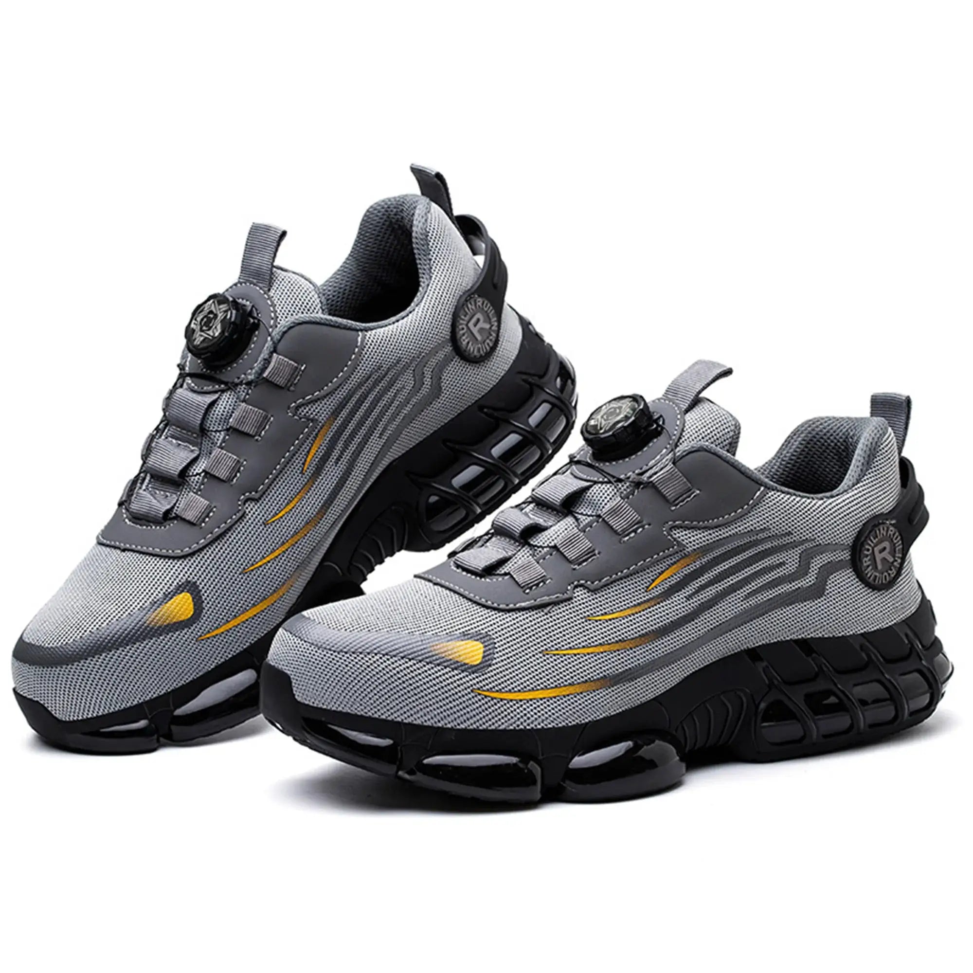 Indestructible Steel Toe Safety Shoes For Men With Slip Resistant And Abrasion Resistant Outsole Work Sneakers