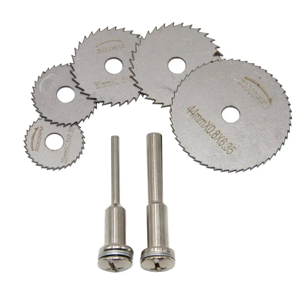 3.2mm And 6mm Connecting Rod Hand Drill Circular Saw Blade Set For Micro Electric Grinder Plastic Wood Metal Cutting