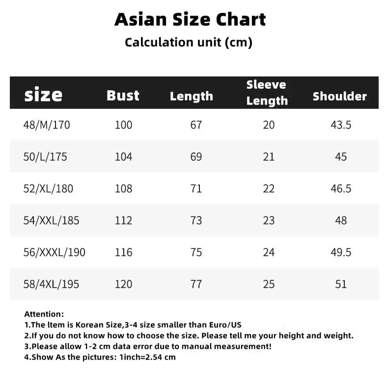 Simples Market ice silk polo shirt size chart with Asian sizes, showing bust, length, sleeve length and shoulder data
