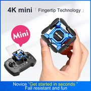 K04 Mini Folding Drone blue two-item set with remote controller for 4K aerial photography, Simples Market