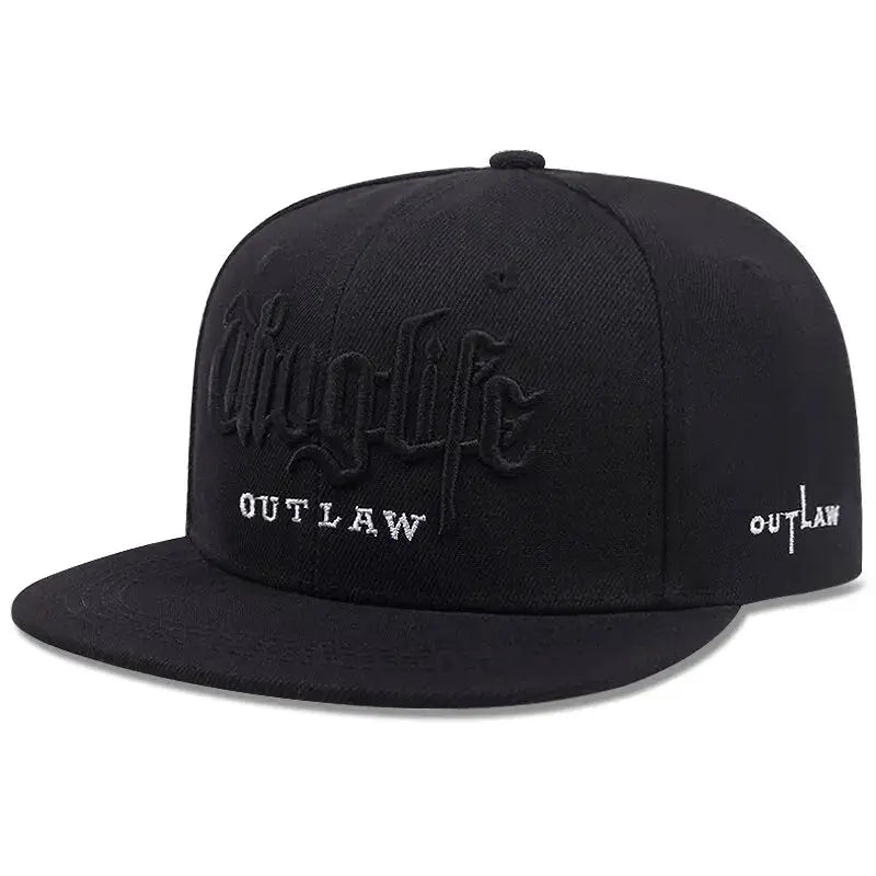 Fashion Fastball Cap Thuglife Embroidery Hip Hop Baseball Hat Snapback For Adults Adjustable Sun Outdoor Casual Bone