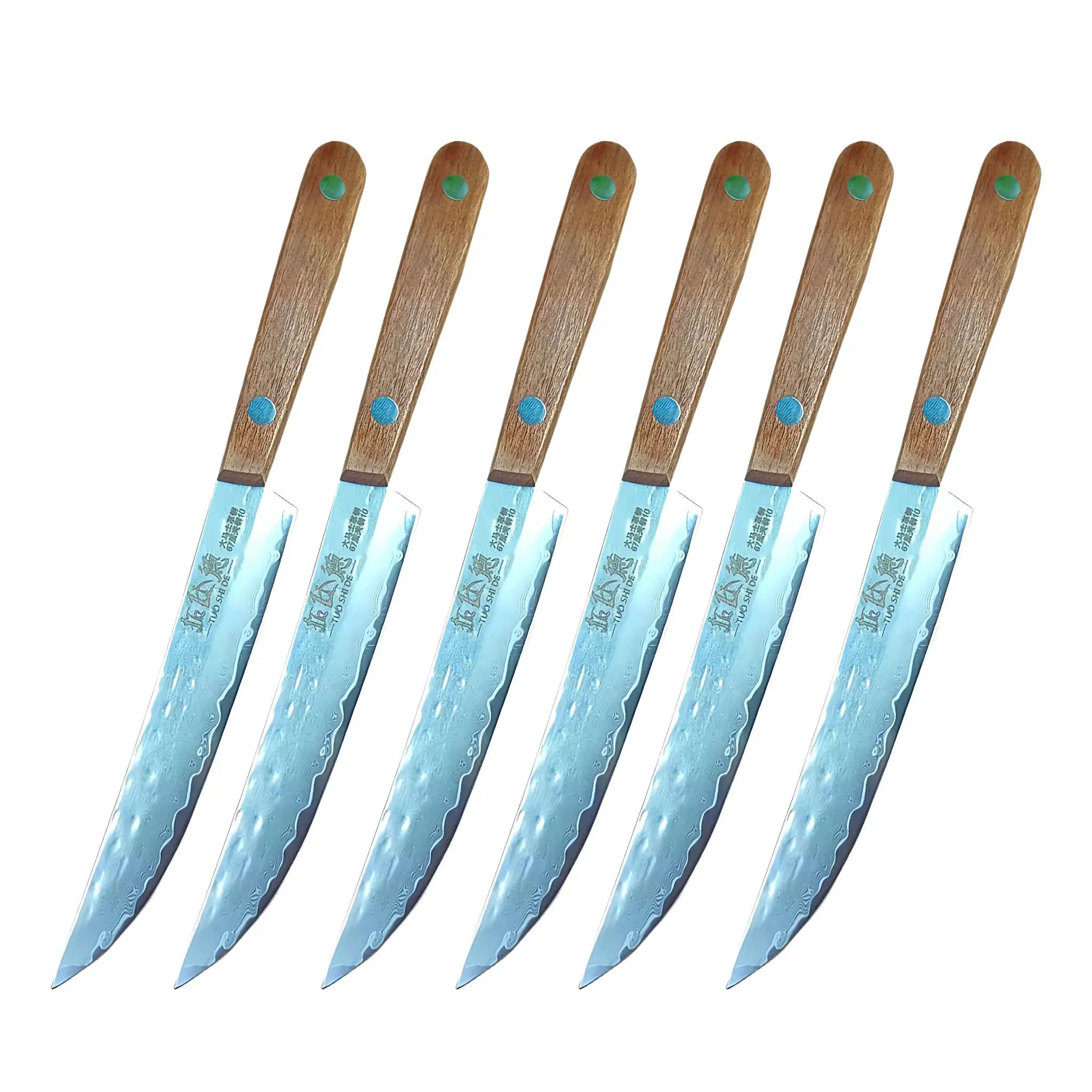 67 Ply Forged Damascus Steel Fruit Knife With Sharp Blade For Peeling And Boning Solid Wood Handle Kitchen Knife