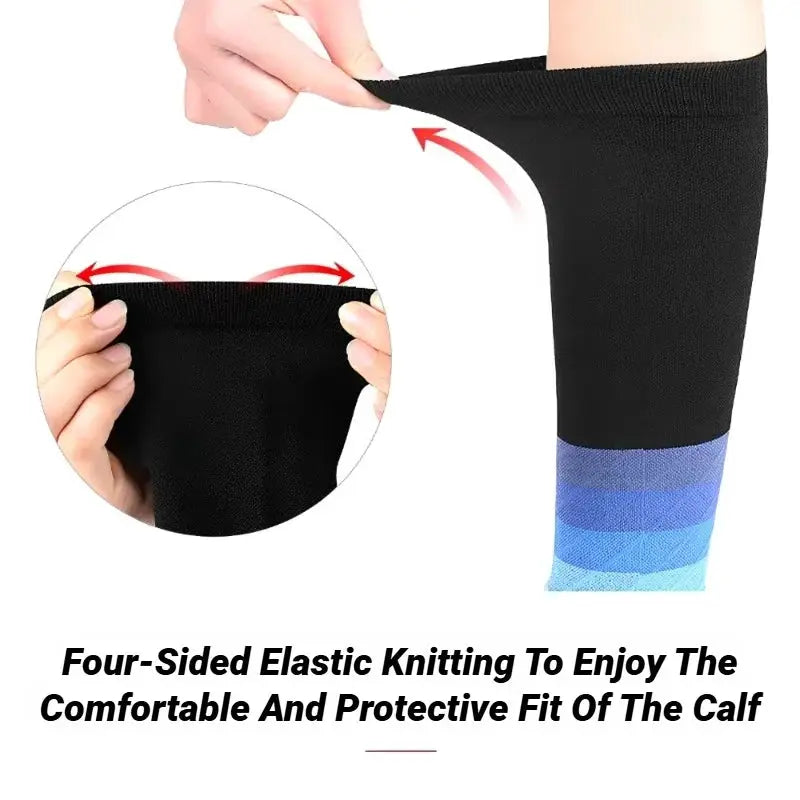 1Pair Calf Compression Sleeves for Running 20 to 30 MmHg Leg Sleeves Shin Splint Relief Varicose Vein Fatigue Men Women