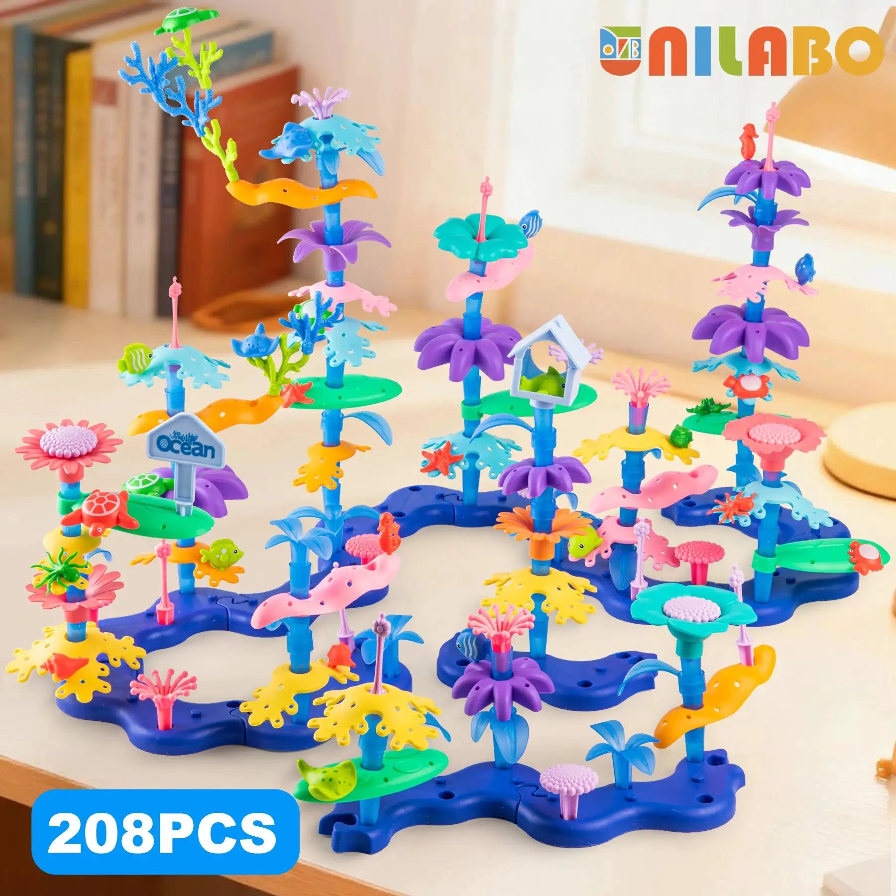STEM Flower Garden Building Toy For Kids Aged Three To Seven Perfect Gift For Boys And Girls