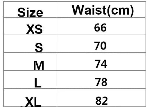Simples Market 4pcs men's underwear boxershorts size chart with waist sizes XS–XL (66–82 cm), breathable ice silk mesh