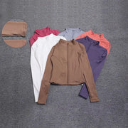 VitalWear Women Sport Jacket Long Sleeve Breathable Stretch Knit Fabric For Workouts Gym Yoga Training