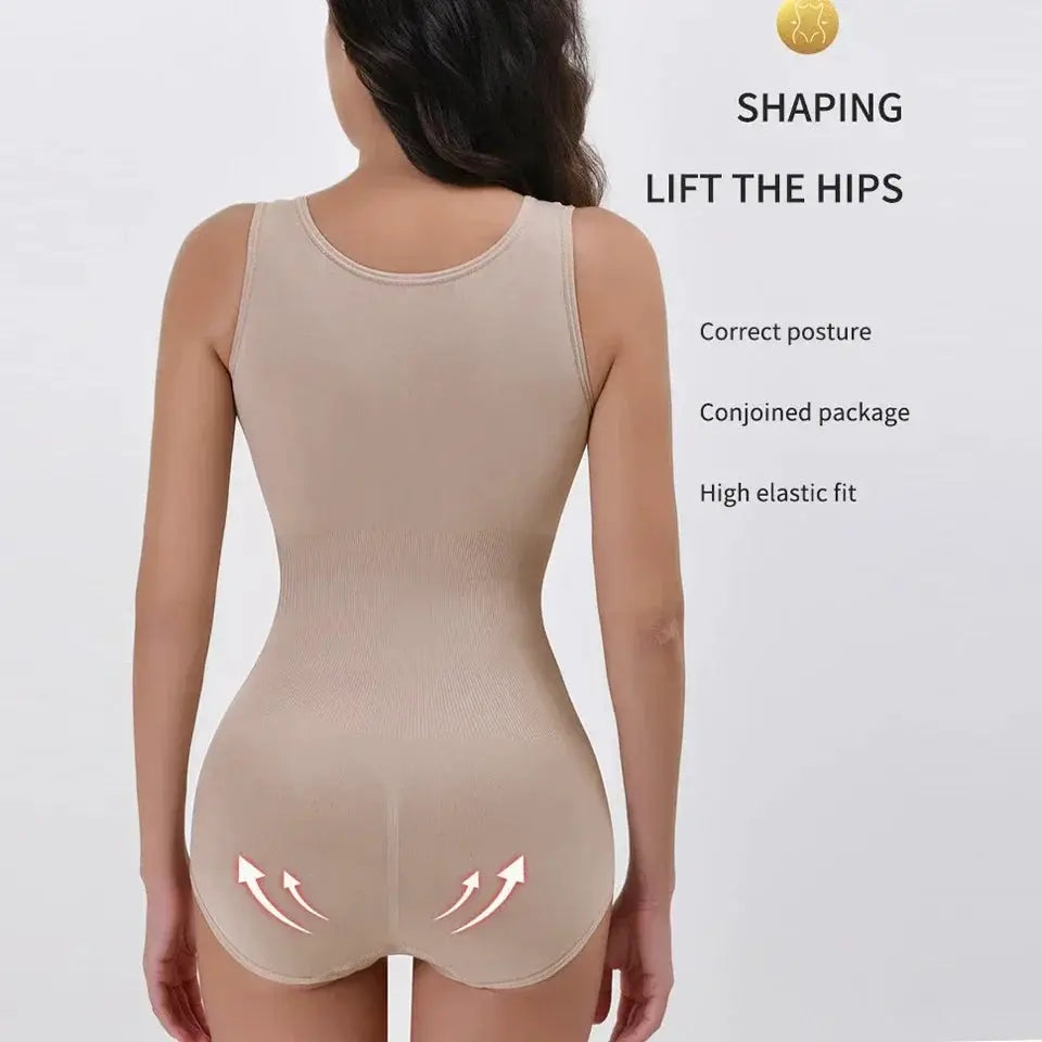 VivaCurve Zipper Belt Bodysuit Shapewear For Tummy Control And Waist Slimming Cincher