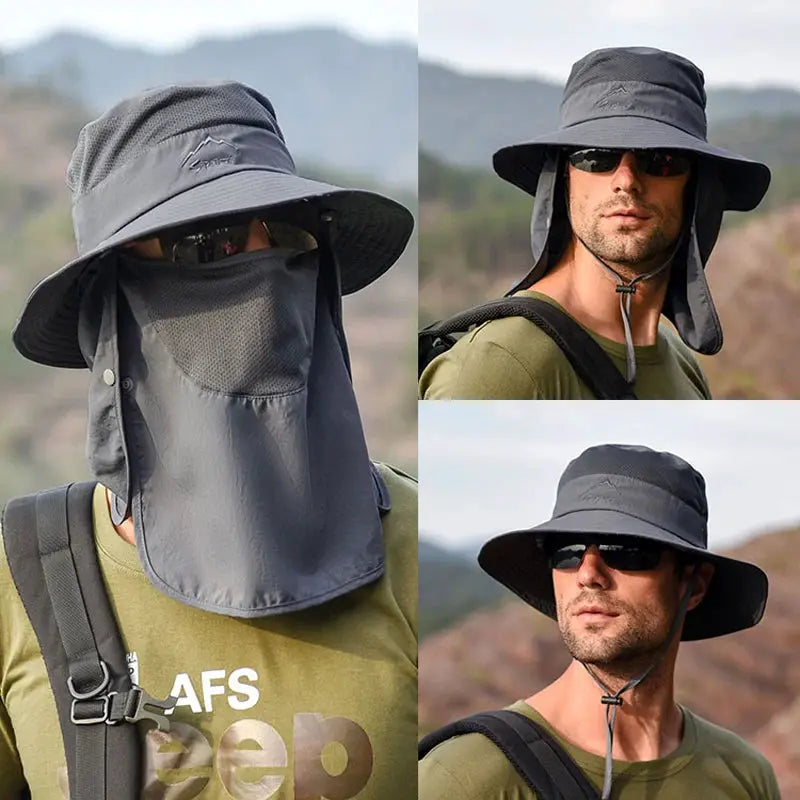 Unisex Fishermans Hat Sun Hat For Outdoor Quick Dry Breathable Fishing Summer Protection