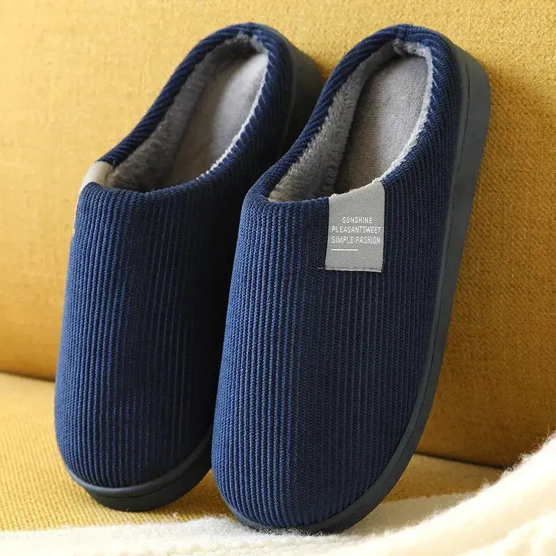 CozyNest Unisex Thick Soft Bottom Home Slippers With Anti Slip Sole For Indoor Winter Comfort And Breathable Cotton