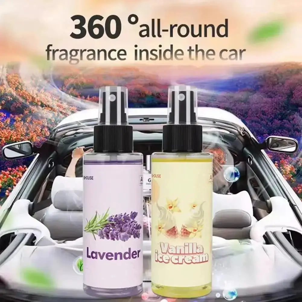 Car Air Freshener Spray Strawberry Cake Scent Long Lasting Fresh Car Interior Deodorant Spray