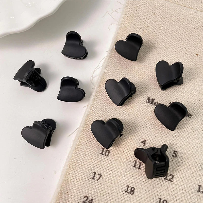 NovaHair Small Hair Claw Clips 1.5cm Assorted Black Brown Transparent Mini Claws For Kids And Women Secure Hold