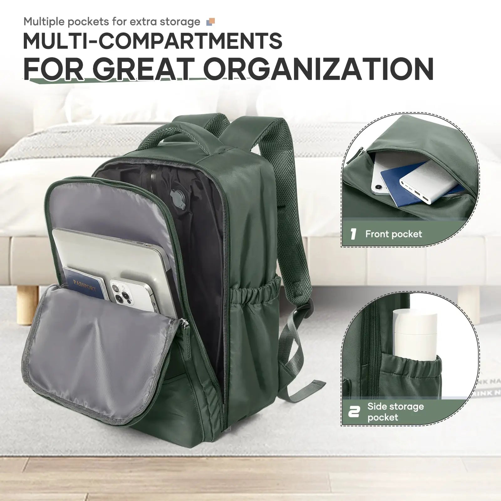 Vacuum Compression Travel Backpack - Simples Market