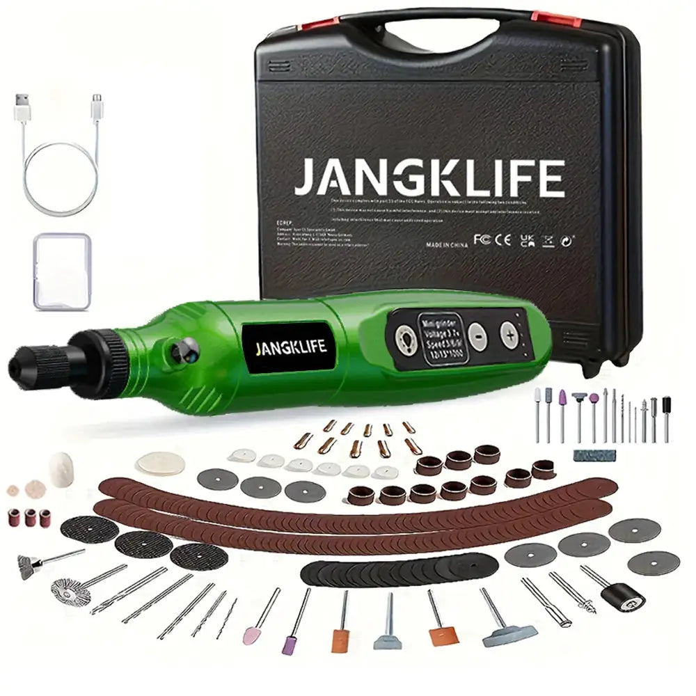 JANGKLIFE USB Cordless Rotary Tool Kit Engraving Pen For Jewelry Metal Glass DIY Mini Wireless Drill
