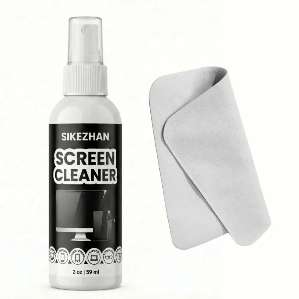 SIKEZHAN Screen Cleaner Kit With Polishing Cloth Streak Free Spray For MacBook iPad iPhone Laptop Monitor And TV 2 oz