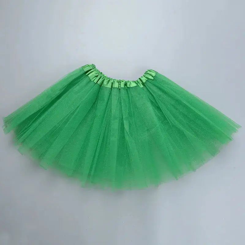 DreamDance Girls Elastic Ballet Tutu Skirt Three Layer Tulle Satin Waistband For Full Ball Gown Look Ages 2 To 8