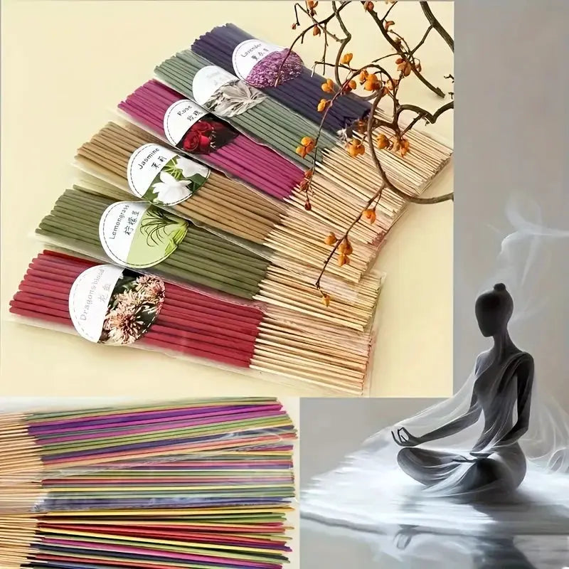 6 Sets Of 126 Incense Sticks Assorted Scents For Purification Meditation Yoga And Home Use Gift
