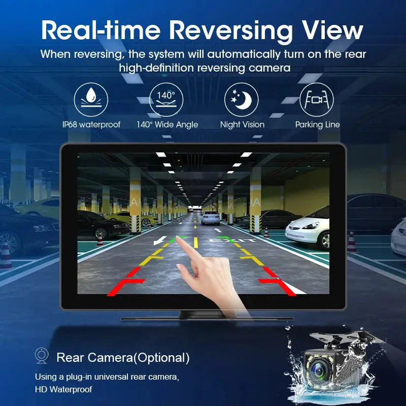 7 To 10 Inch Wireless CarPlay Android Auto Car Multimedia Receiver