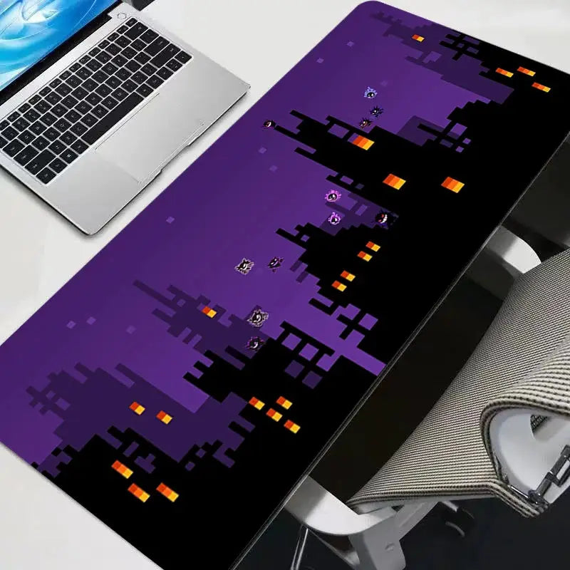 Gengar Themed XXL Gaming Mouse Pad Desk Mat For Gamers Varmilo Keyboard Carpet Large Surface