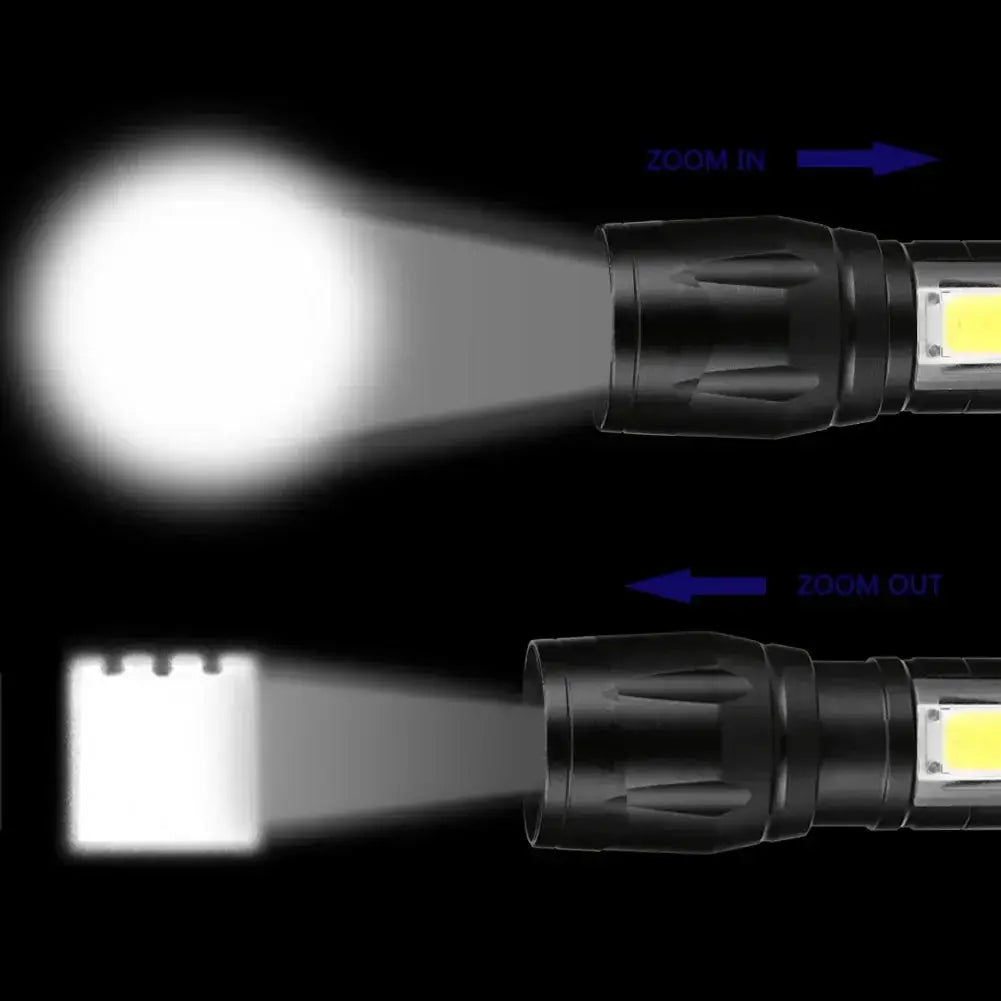 High power LED flashlight, USB rechargeable 1000LM, waterproof zoomable torch for outdoor camping