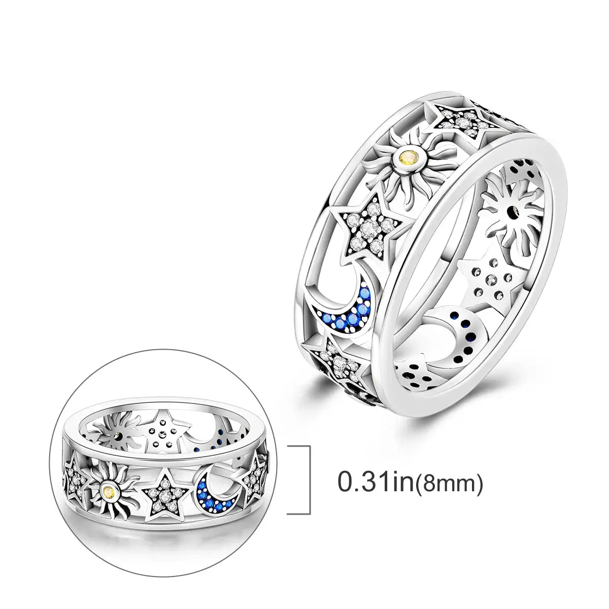 925 Silver Infinite Love Firefly Ring Original Design Zircon Ring For Women High Quality Wedding Jewelry Gift