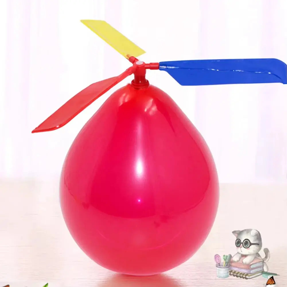 DIY Propeller Balloon Helicopter Toys for Kids 6 and up 1 to 10 Pack with Whistle Outdoor Flying Balloons Birthday Decor